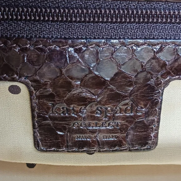 Kate Spade Collect Line Snake Skin Hand Bag - Picture 11 of 11